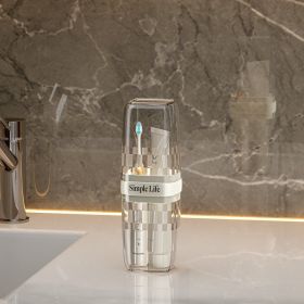 Creative Transparent Travel Mouthwash Cup Portable Toiletry Cup Household Brushing Storage Box