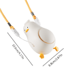2023 New Portable Lying Duck Handheld Pocket Fan Rechargeable Usb Lying Flat Duck Hanging Neck Fan
