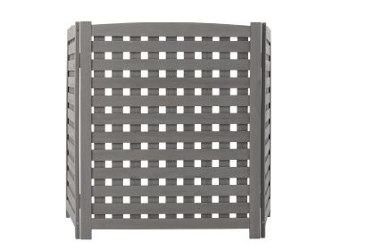Air Conditioner Fence Screen Outside, Cedar Privacy Fence 3 Panels to Hide AC & Trash Enclosure, 32"W x 38"H