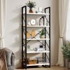 5 Tiers Bookshelf(White)
