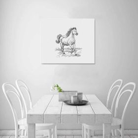 Decorative Decorative Wall Art - Horse Frame Canvas Print