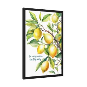 Contemporary Art Print, Lemon Tree In Every Season Find Beauty, Art Illustration