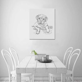Decorative Decorative Wall Art - Cute Dog Frame Canvas Print
