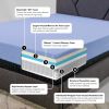 Bridgevine Home 12 inch Flex Head King Size Hybrid 5-Layer Memory Foam and Coil Adult Mattress