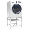 Double Washing and Drying Machine Pedestal White