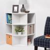 Corner Cube Bookshelf White