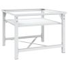 Double Washing and Drying Machine Pedestal White