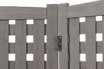 Air Conditioner Fence Screen Outside, Cedar Privacy Fence 3 Panels to Hide AC & Trash Enclosure, 32"W x 38"H