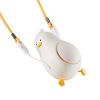 2023 New Portable Lying Duck Handheld Pocket Fan Rechargeable Usb Lying Flat Duck Hanging Neck Fan