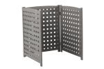 Air Conditioner Fence Screen Outside, Cedar Privacy Fence 3 Panels to Hide AC & Trash Enclosure, 32"W x 38"H