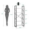 5 Tiers Bookshelf(White)