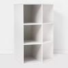 Corner Cube Bookshelf White