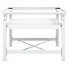 Double Washing and Drying Machine Pedestal White