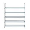 5 Tiers Shoe Rack Shoe Tower Shelf Storage Organizer For Bedroom, Entryway, Hallway, and Closet Gray Color RT