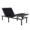 Bridgevine Home Twin XL Size Quick Assembly Adjustable Bed Frame with Voice Activated Controls