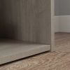 35.27" 3 Shelves Beginnings Bookcase Silver Sycamore