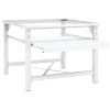 Double Washing and Drying Machine Pedestal White