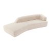 109.4" Curved Chaise Lounge Modern Indoor Sofa Couch for Living Room, Beige