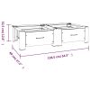Washing and Drying Machine Pedestal with Pull-out Shelves White