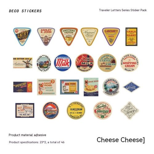 Self Adhesive Stickers For Travelers' Letters Series Vintage Hand Tent DIY Decorative Stickers