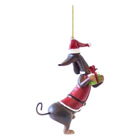 Acrylic Fashion Dog Christmas Tree Decoration (Option: 2Style)
