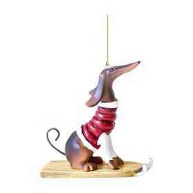 Acrylic Fashion Dog Christmas Tree Decoration (Option: 4Style)