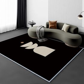 Living Room Carpet Fully Covered Bedroom And Household Sofa Table Carpet Bedside Stain-resistant Non-slip Foot Mat (Option: Lining3M-80120cm Crystal Velvet)