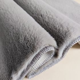 Imitation Rabbit Hair Burst Type Anti - Wet Non - Slip Soft Pad (Color: Grey)