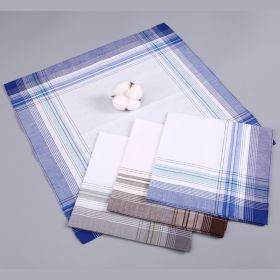 Pure Cotton Sweat Absorbing Men's Handkerchief Cotton Towel (Option: Style 3-38CM × 38CM)