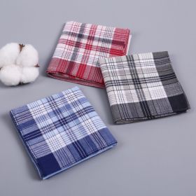Pure Cotton Sweat Absorbing Men's Handkerchief Cotton Towel (Option: Style 1-40CM × 40CM)