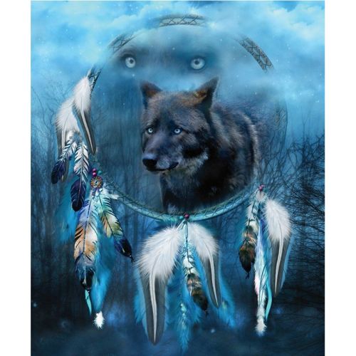 Couple Wolf Animal Landscape Diamond Painting