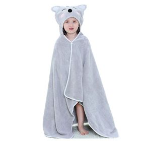 Baby Home Cloak Animal Shape Bath Towel (Option: Gray Koala-70x120cm)