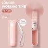 Portable Fan Mini Handheld Fan USB 4800mAh Recharge Hand Held Small Pocket Fan with Power Bank Flashlight Feature