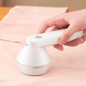Portable Electric Clothes Lint Trimmer USB lint remover Fuzz Carpets Sweater Shaver Lint Remover Household Clothes Shaver (Color: Army Green)