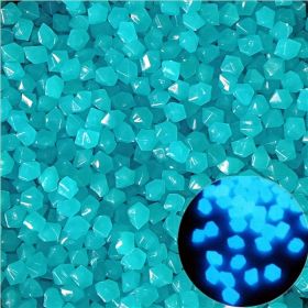 500pcs/bag Luminous Stones Glow In The Dark Pebbles, Home Garden Decoration Outdoor Yard Lawn Path Decor, Aquarium Glow Rocks (Color: Blue, Quantity: )