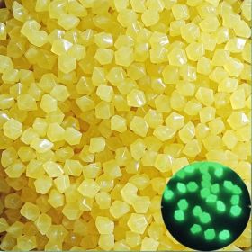 500pcs/bag Luminous Stones Glow In The Dark Pebbles, Home Garden Decoration Outdoor Yard Lawn Path Decor, Aquarium Glow Rocks (Color: Yellow, Quantity: )