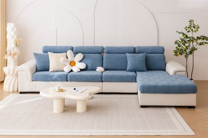 Elastic sofa cover, seat cushion cover, sofa hat, sofa cover, all inclusive, all season universal cover, sofa cushion cover (Color: Blue, size: )