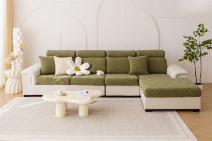 Elastic sofa cover, seat cushion cover, sofa hat, sofa cover, all inclusive, all season universal cover, sofa cushion cover (Color: Green, size: )