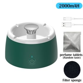 Anion Purification Practical Ash Ashtrays Air Purifier Ashtray for Filtering Second-Hand Smoke Remove Odor Smoking Home Office (Color: Ashtray-white-green, Ships From: )
