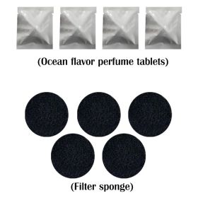 Anion Purification Practical Ash Ashtrays Air Purifier Ashtray for Filtering Second-Hand Smoke Remove Odor Smoking Home Office (Color: Accessory-Ocean, Ships From: )