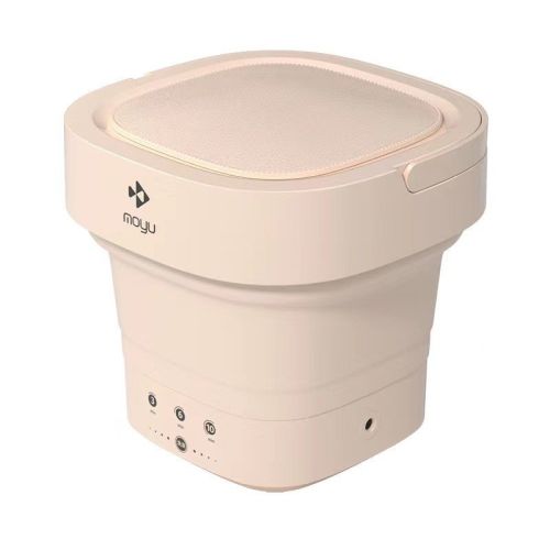 Moyu Foldable Washing Machine Mini Electric Portable Barrel Laundry Washer for Underwear Sock Baby Clothes Cleaner for Travel