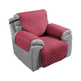 Reversible Sofa Cover Chair Loveseat Couch Slipcover Cushion Furniture Protector Shield Water-Resistant w/ Elastic Strap (Color: Tan, size: )