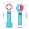 Portable Handheld Bladeless Fan Rechargeable Cooling USB Fan Desktop Use Fan w/ 3 Gears LED Indicator Cooling Fan