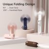 Portable Fan Mini Handheld Fan USB 4800mAh Recharge Hand Held Small Pocket Fan with Power Bank Flashlight Feature