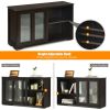 Sideboard Buffet Cupboard Storage Cabinet with Sliding Door