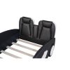 Twin Size Race Car-Shaped Platform Bed with Wheels