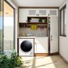 Electric Portable Clothes Dryer;  Front Load Laundry Dryer for Apartments;  Dormitory and RVs with Easy Knob Control;  Wall Mount Kit Included