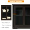 Sideboard Buffet Cupboard Storage Cabinet with Sliding Door