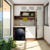Electric Portable Clothes Dryer;  Front Load Laundry Dryer for Apartments;  Dormitory and RVs with Easy Knob Control;  Wall Mount Kit Included