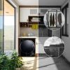 Electric Portable Clothes Dryer;  Front Load Laundry Dryer for Apartments;  Dormitory and RVs with Easy Knob Control;  Wall Mount Kit Included